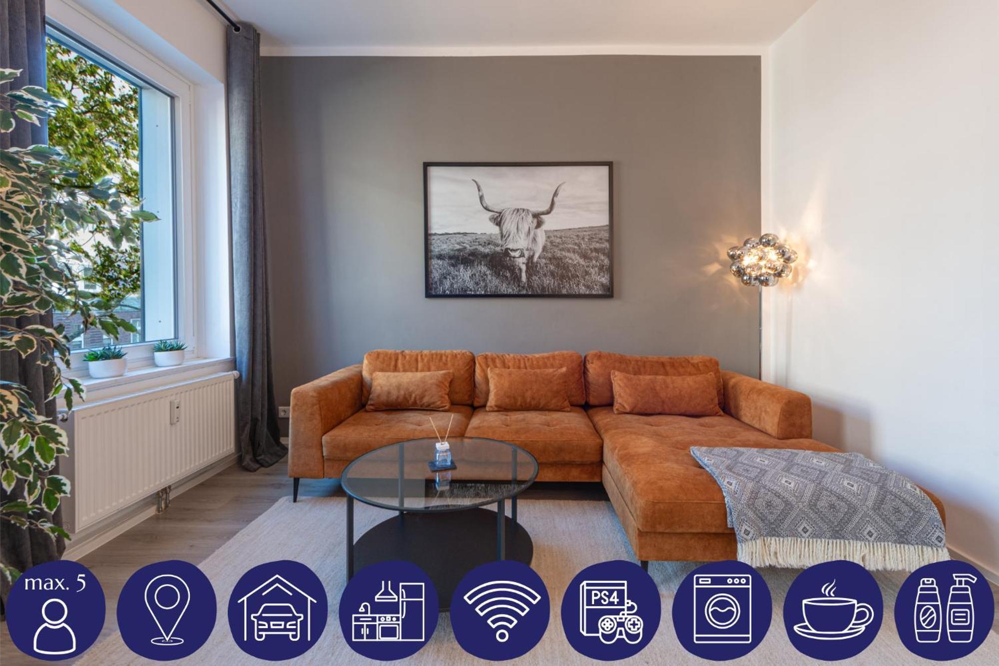 Modernes Apartment Mit Garage & Ps4 Von Stay Your Way Essen Exterior foto